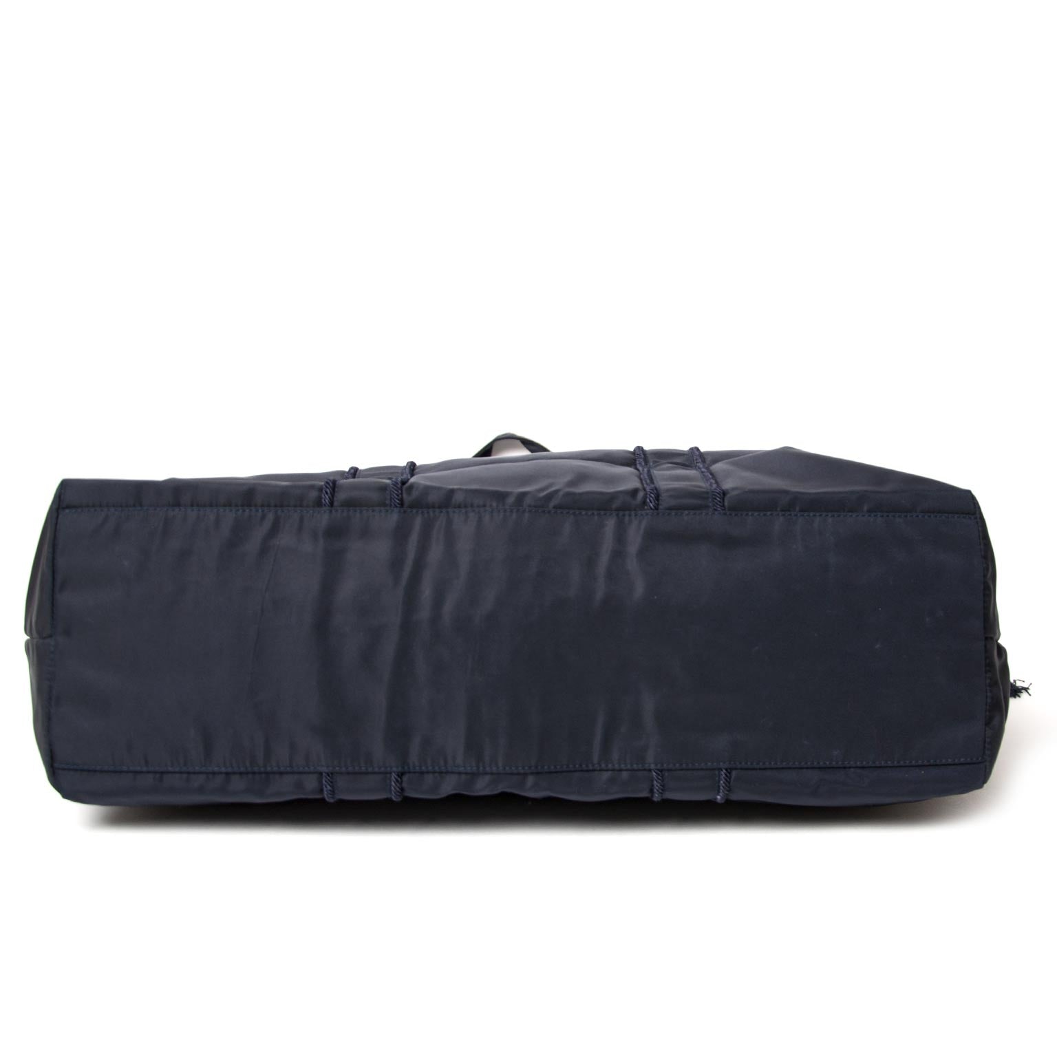 Prada dark blue nylon shopper now for sale at labellov vintage fashion webshop belgium