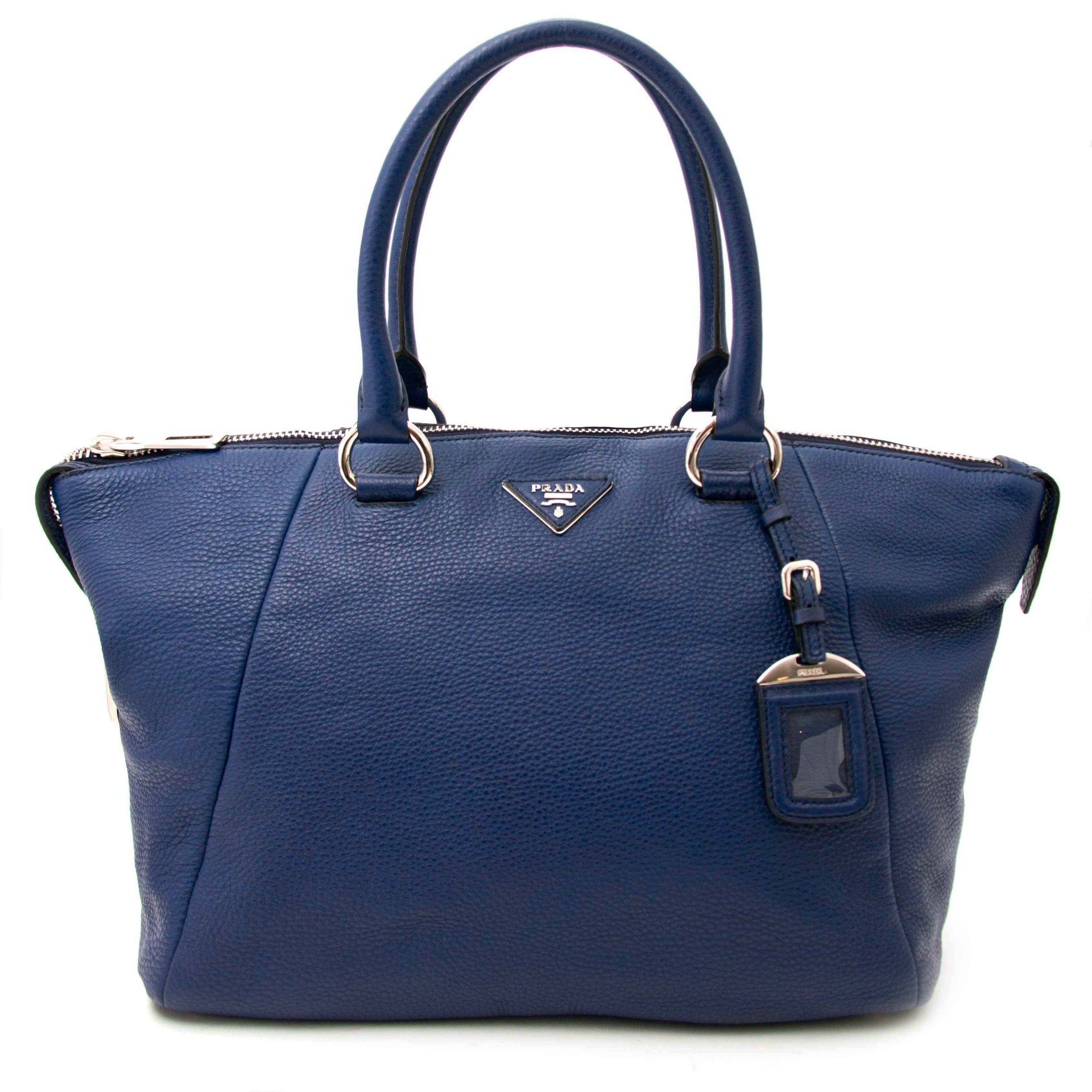 Are you looking for an authentic Prada Blue Leather Shoulder Bag?