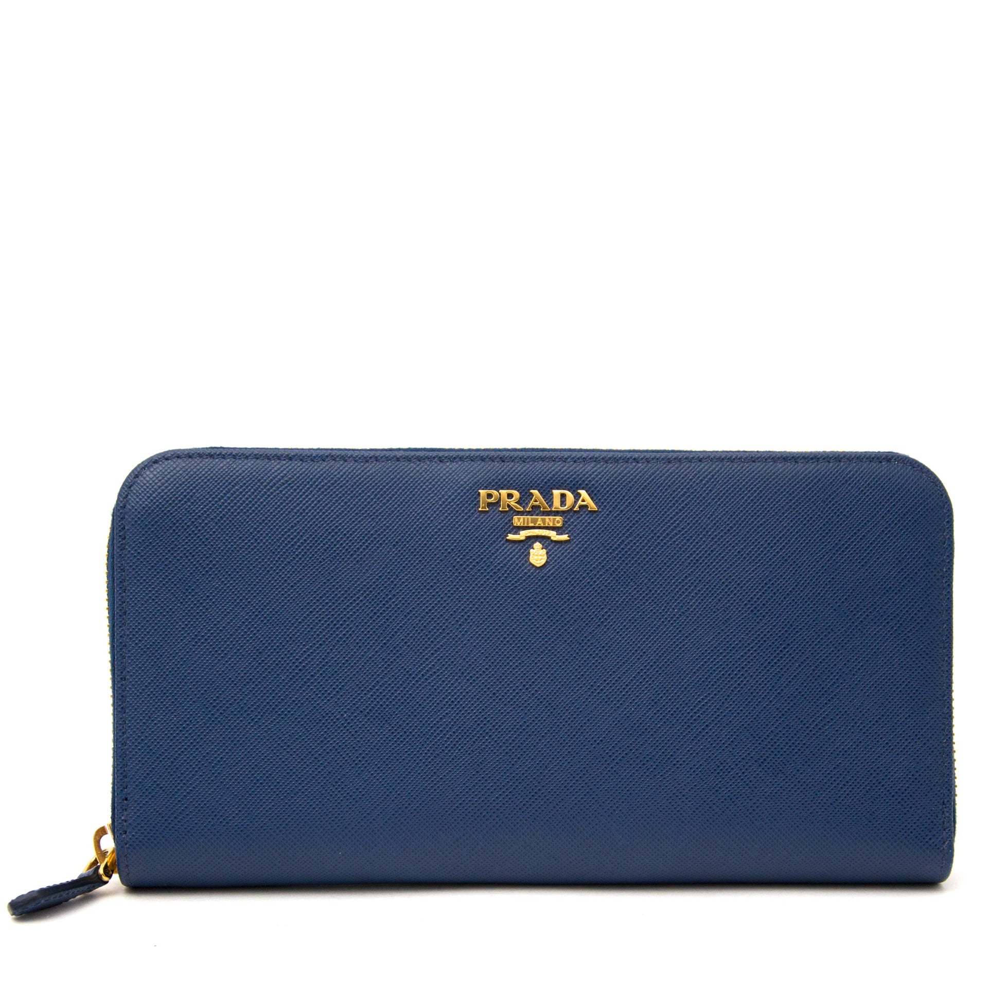 searching for a as new Prada Petrol Blue Zip-Around Wallet? online webshop luxury secondhand