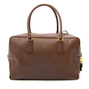Achter un Prada Cacao Saffiano Lux Shoulder Bag en ligne