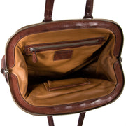 buy and sell tweedehands Prada Brown Leather Shoulder Bag at labellov antwerp