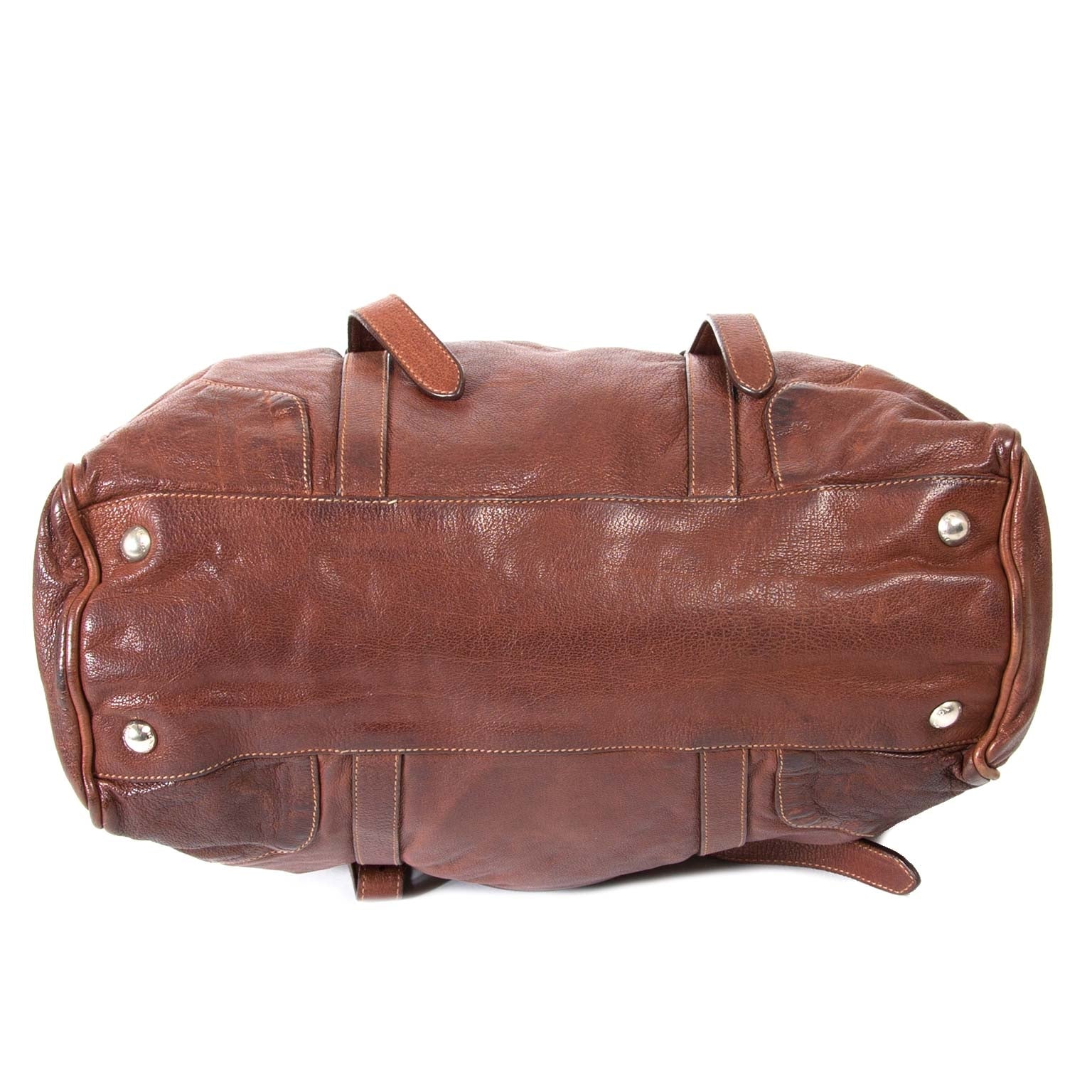 achetez et vendez seconde main Prada Brown Leather Shoulder Bag chez labellov anvers