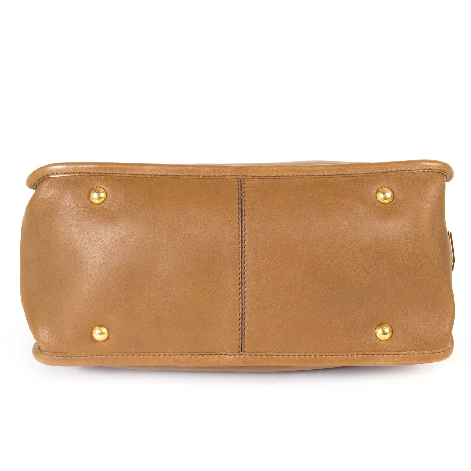 prada cognac leather tote now for sale at labellov