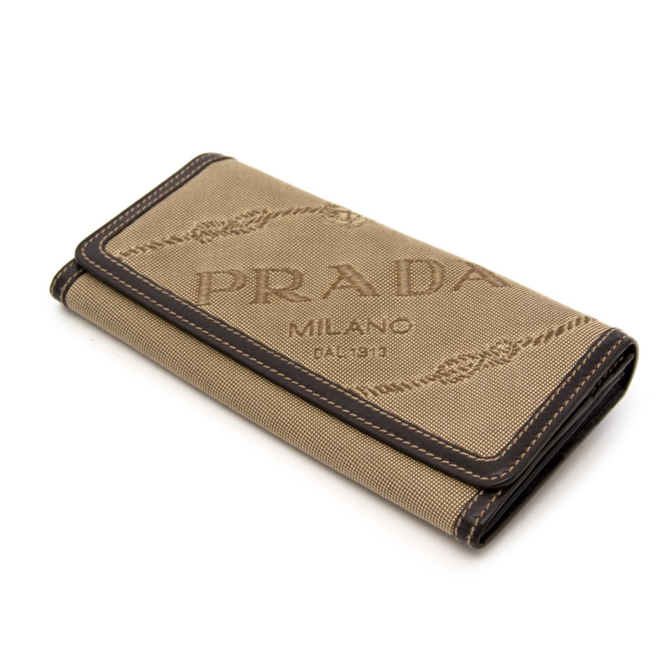 Prada Canvas Wallet for the best price on Labellov