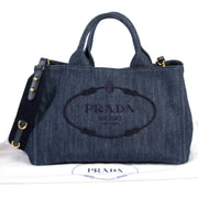 Prada Denim Tote Bag te koop bij Labellov aan de beste prijs
