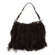 prada brown fringe leather bag now for sale at labellov vintage fashion webshop belgium