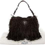 prada brown fringe leather bag now for sale at labellov vintage fashion webshop belgium
