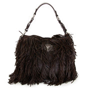 prada brown fringe leather bag now for sale at labellov vintage fashion webshop belgium