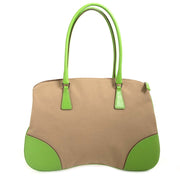 Prada Beige Semitracolla Handbag now for sale at labellov vintage fashion webshop belgium