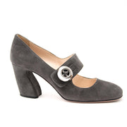 acheter en ligne chez labellov.com pour le meilleur prix prada gris suede chaussure