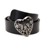 Gucci Heart Black Leather Belt available for the best price only at Labellov secondhand luxury