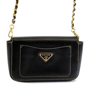 prada saffiano vernis mini chain bag now for sale at labellov vintage fashion webshop belgium