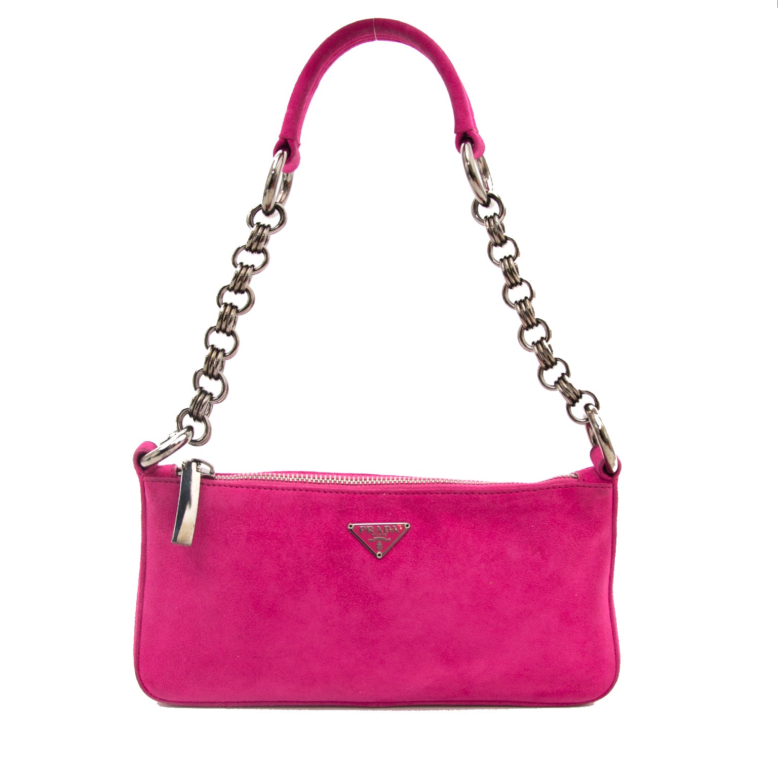 Prada Small Fuchsia Handbag kopen en verkopen aan de beste prijs van het moment bij Labellov