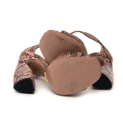 Prada Rose Python Sandals for sale online