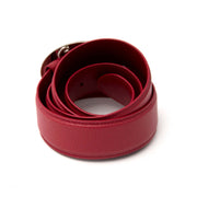 Prada Red Saffiano Leather Belt