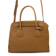 koop Prada Camel Saffiano Leather Bowling Bag bij labellov en betaal veilig online