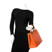 prada shopping tote saffiano lux papaya now online at labellov.com for the best price