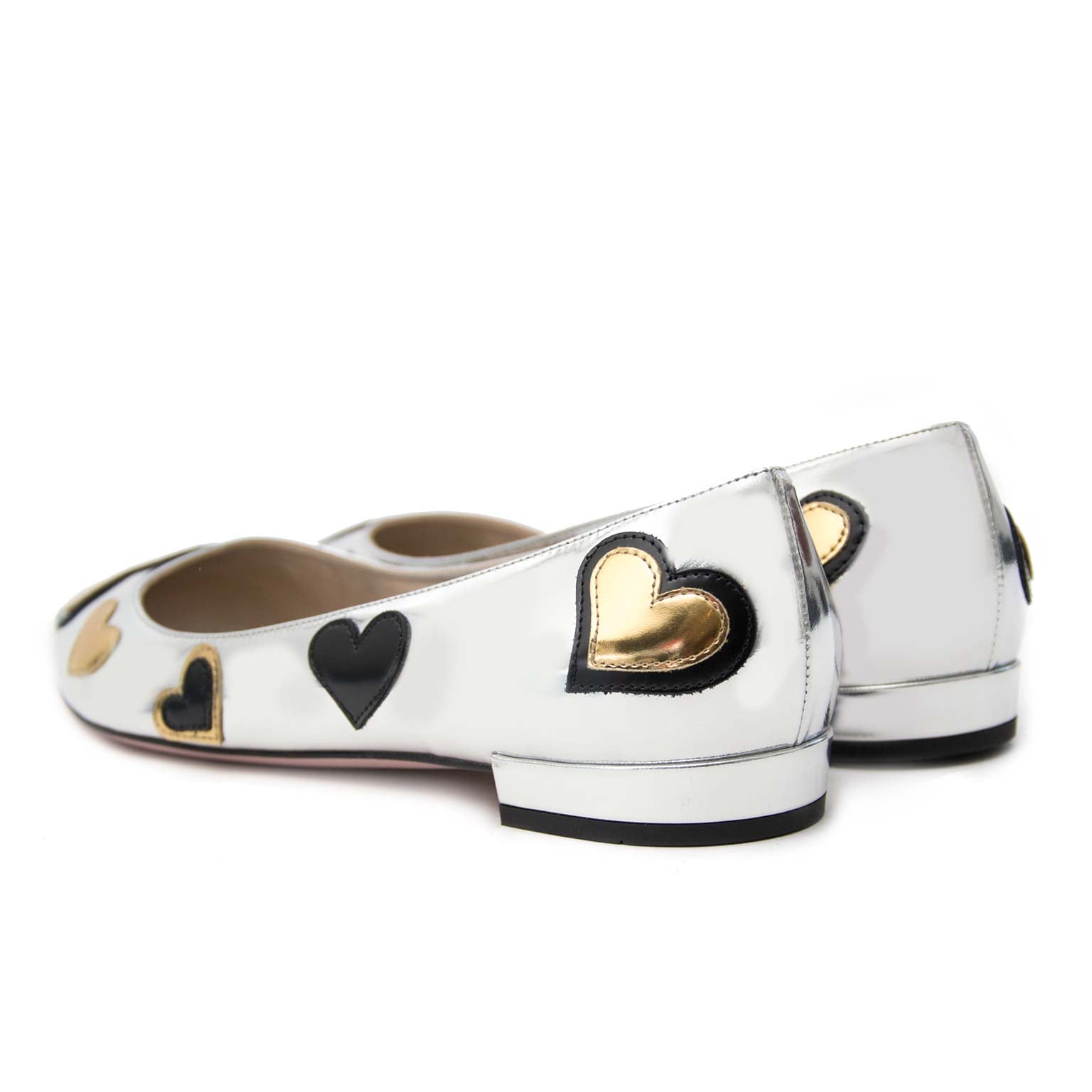 koop veilig online aan de beste prijs Prada Silver Point Toe Slip Ons - eu 39,5
