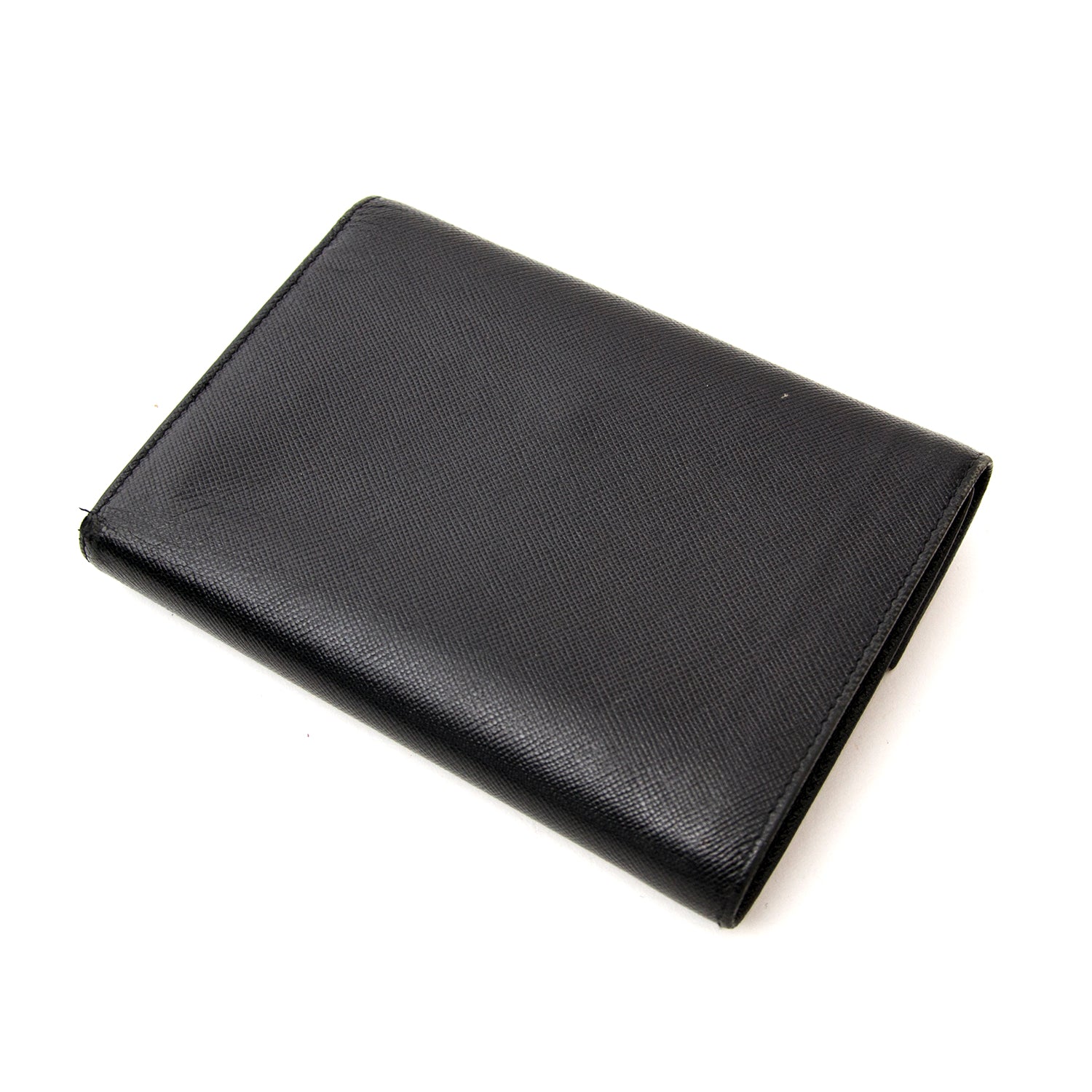 Acheter secur en ligne Prada Black Leather Wallet