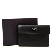 Prada Black Leather Wallet for sale online