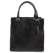 Prada Vintage Black Leather Bag now for sale at labellov vintage fashion webshop belgium