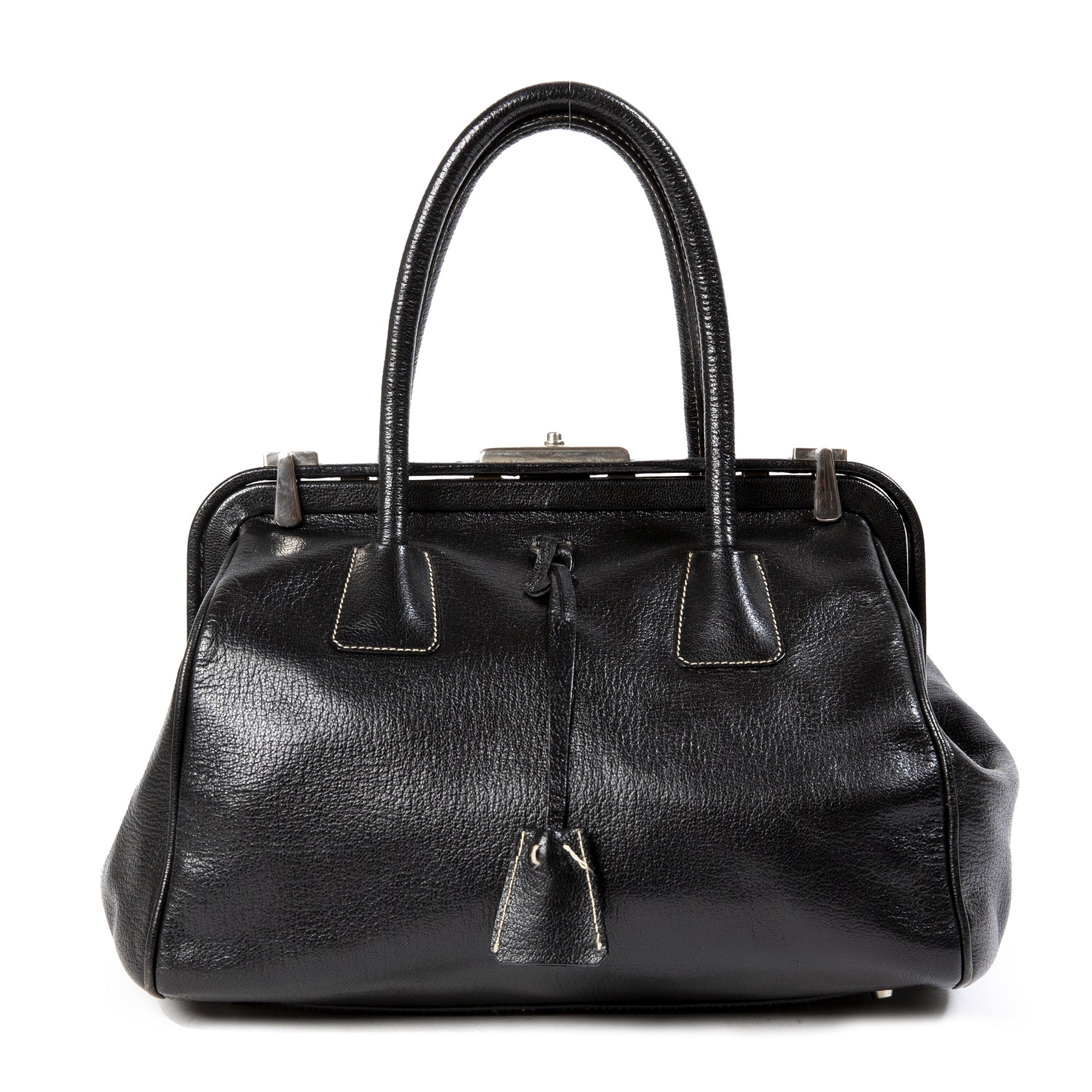 Prada Black Doctor's Bag te koop bij Labellov in Antwerpen