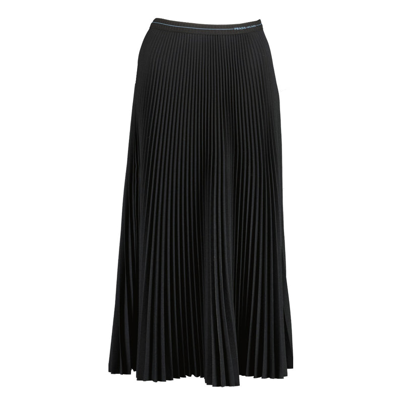 Prada Black Pleated Skirt - Size IT40
