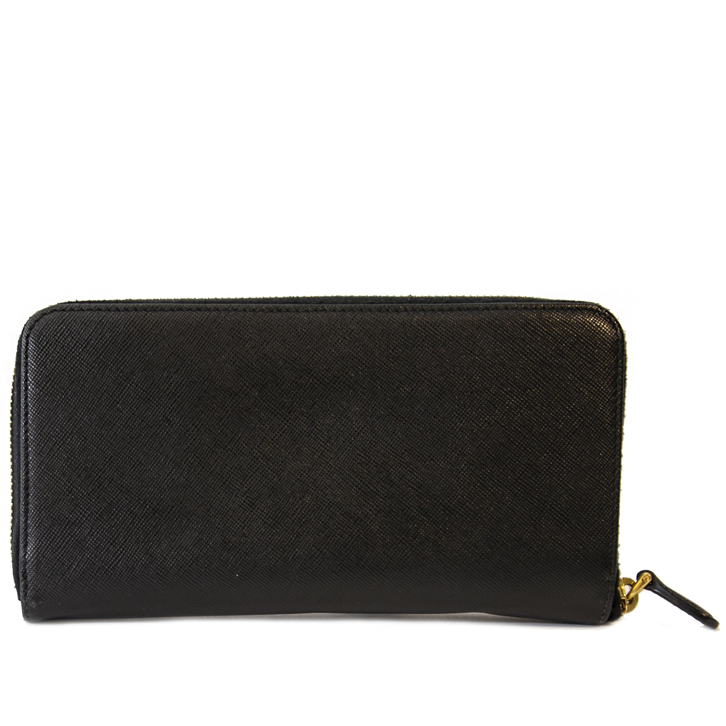 Prada Black Portafoglio Lampo Wallet – Labellov