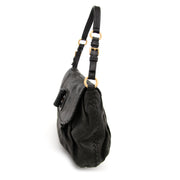 koop veilig online aan de beste prijs Prada Black Leather Satchel Bag