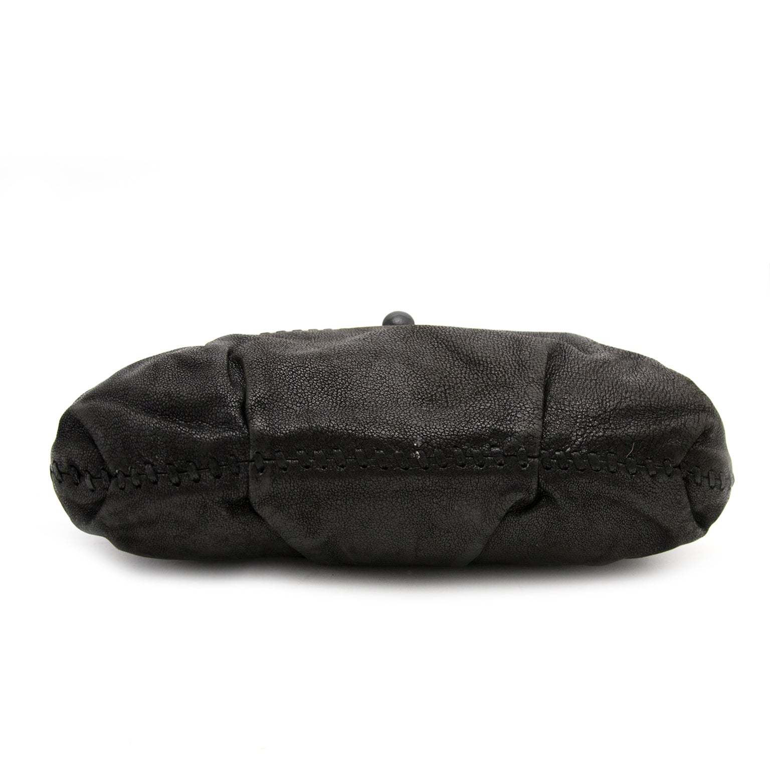 koop veilig online aan de Prada Black Leather Satchel Bag