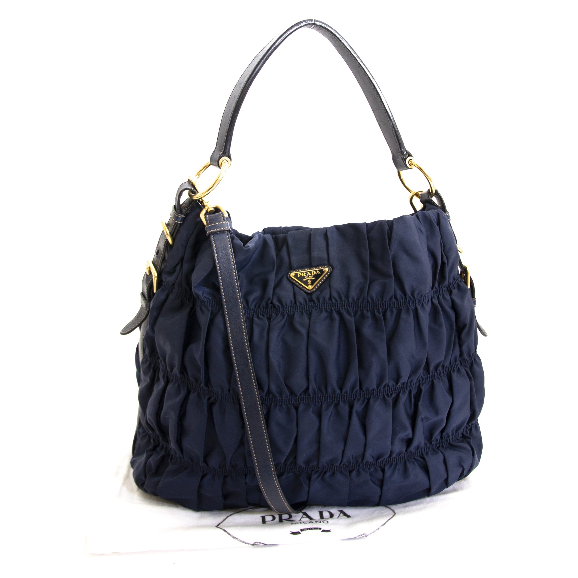Authentic second hand Prada Quilted Nylon Tote Bag buy online at webshop LabelLOV