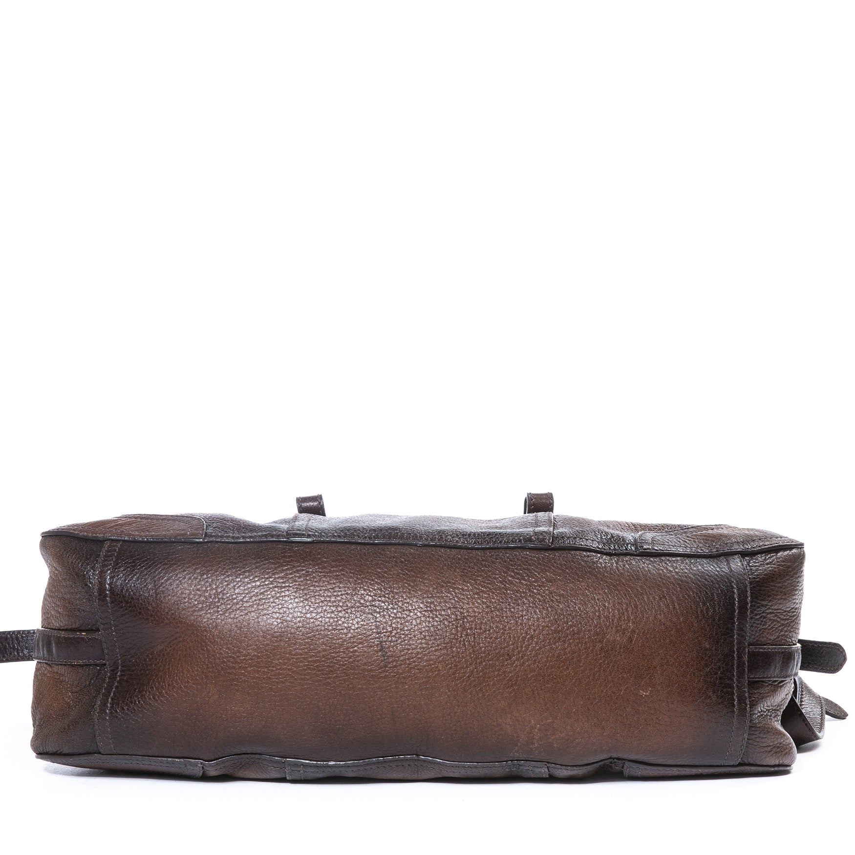 Prada Brown Leather Bowler Bag