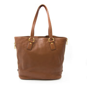 shop real 100% authentic luxury tote aan de beste prijs Prada Chocolat Brown Tote Bag