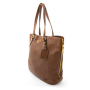 comme neuf sac a main marque de luxe pour le meileur prix shop real 100% authentic luxury tote aan de beste prijs Prada Chocolat Brown Tote Bag
