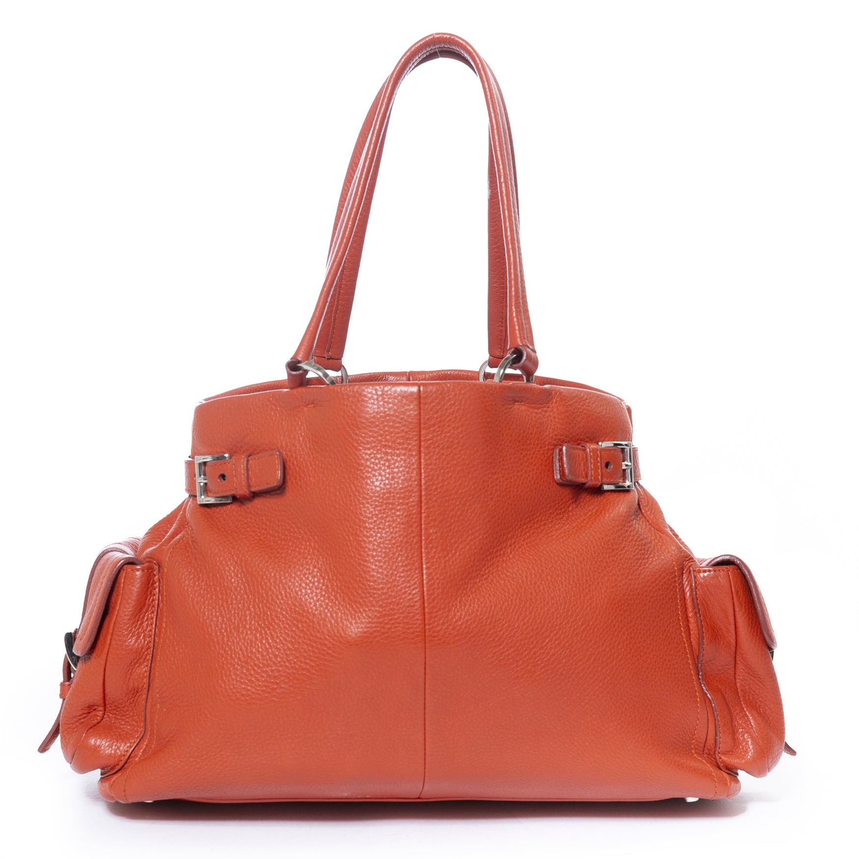 achetez Prada Orange Tote Bag chez labellov pour le meilleur prix