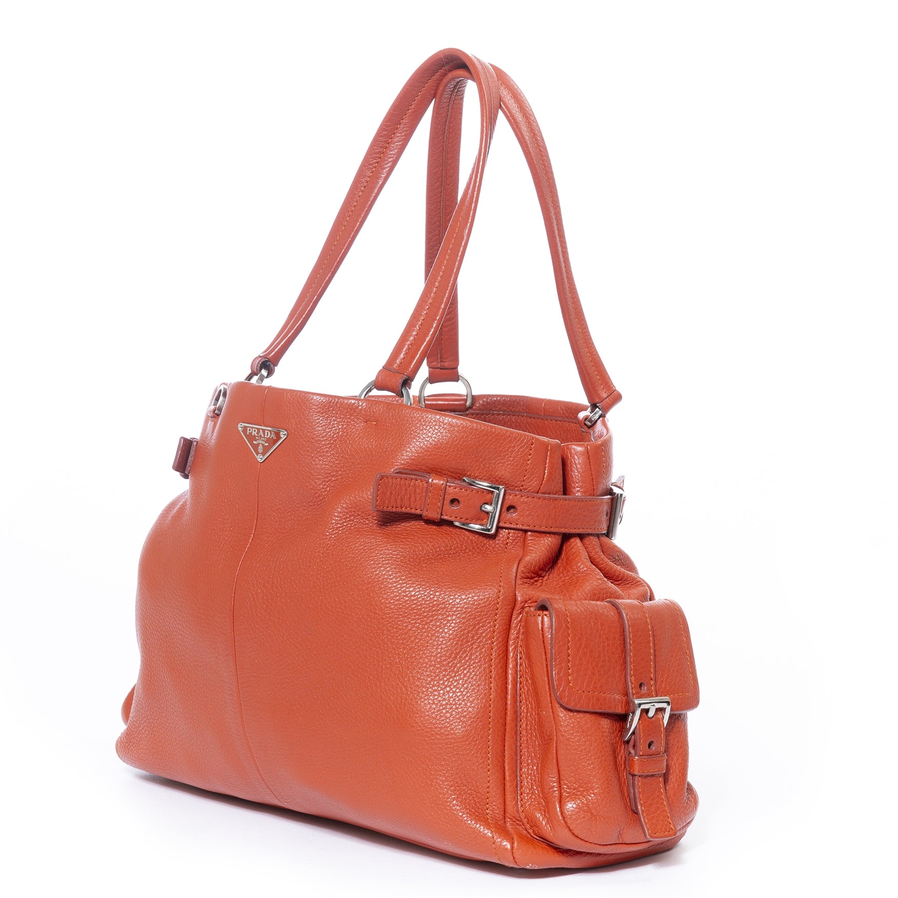 buy Prada Orange Tote Bag at labellov for the best price