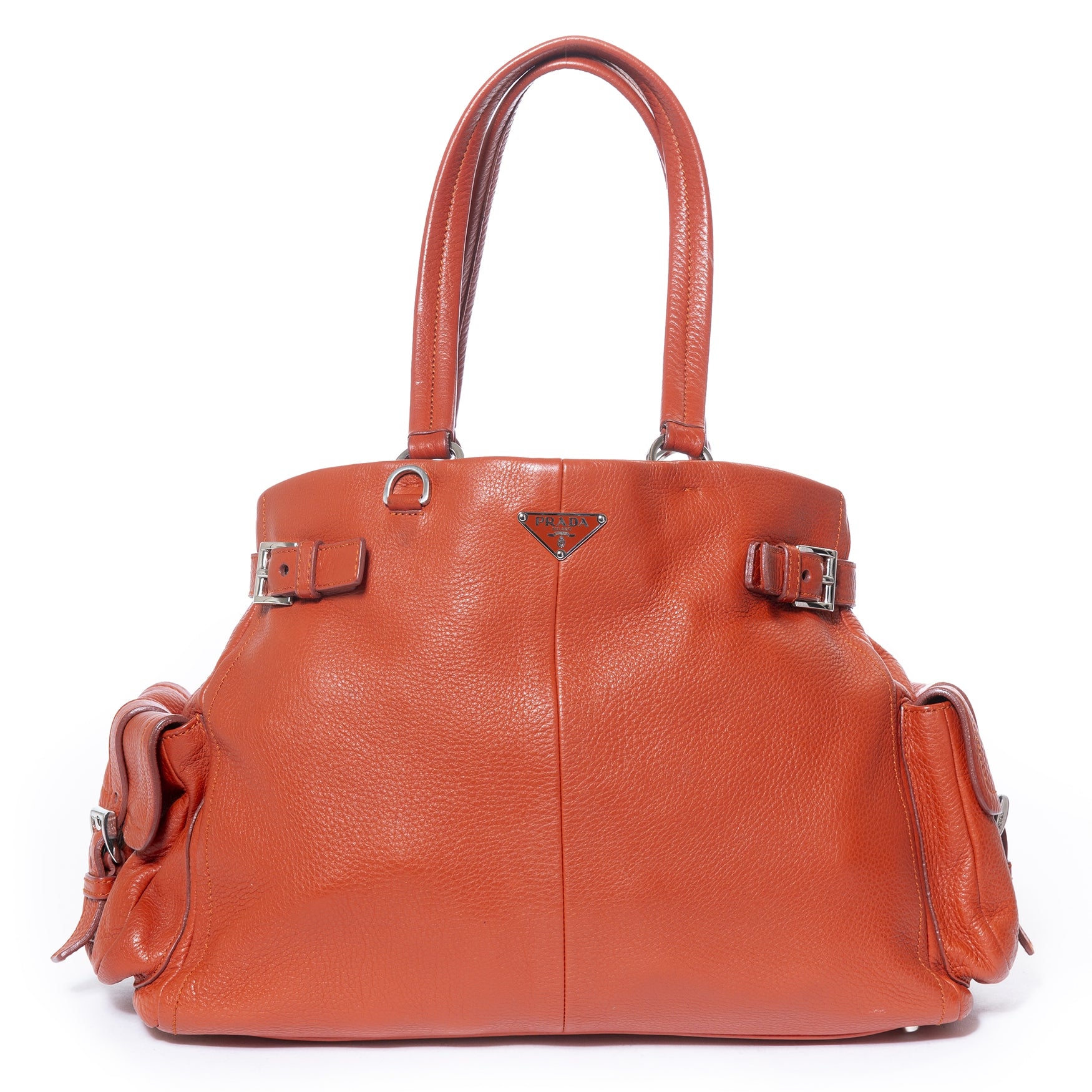 koop Prada Orange Tote Bag bij labellov aan de beste prijs