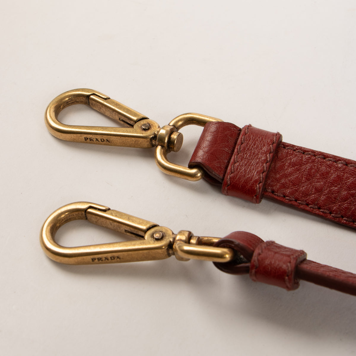 Prada Red Vitello Daino Bowling Bag