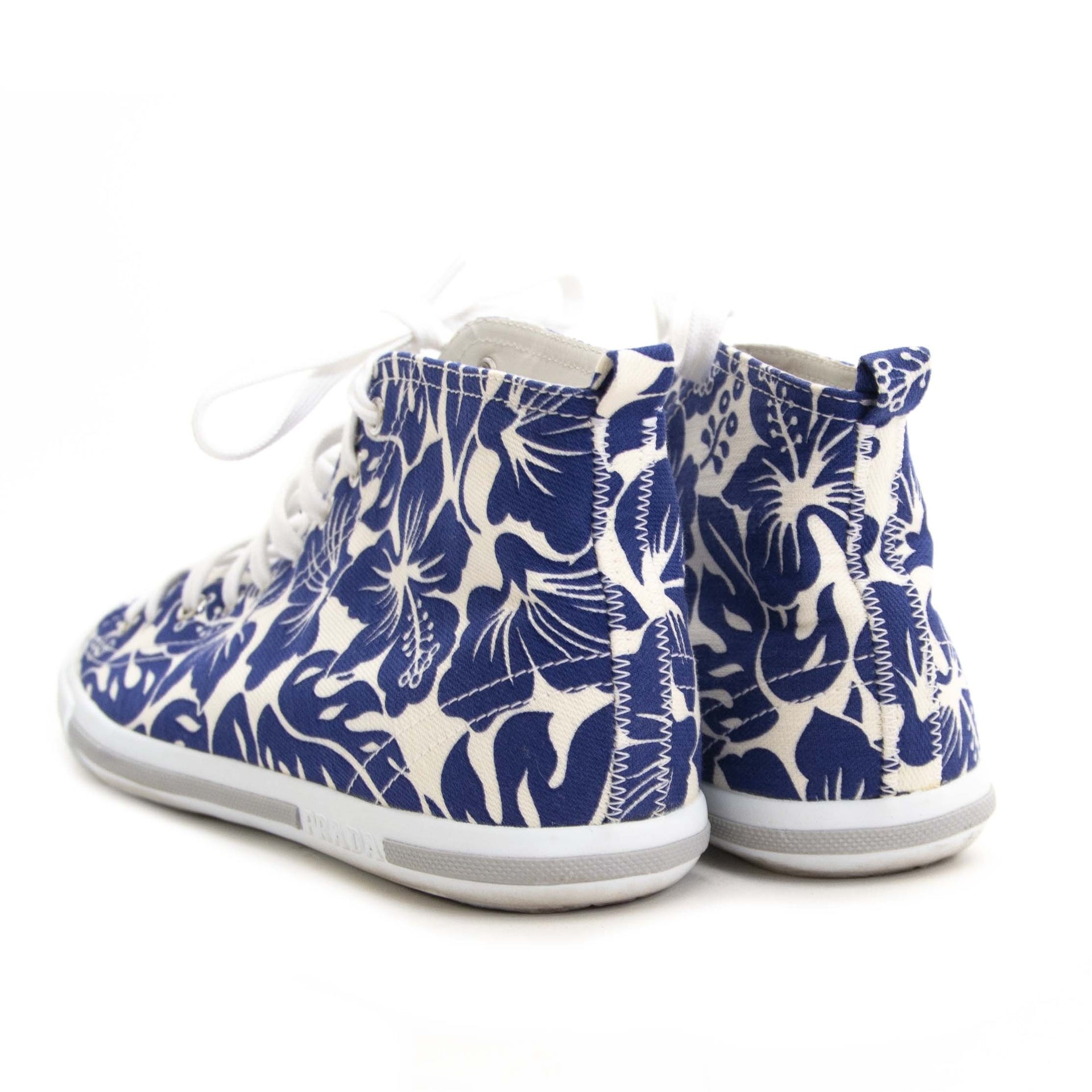 Prada White High Top Sneakers - Size 40 te koop