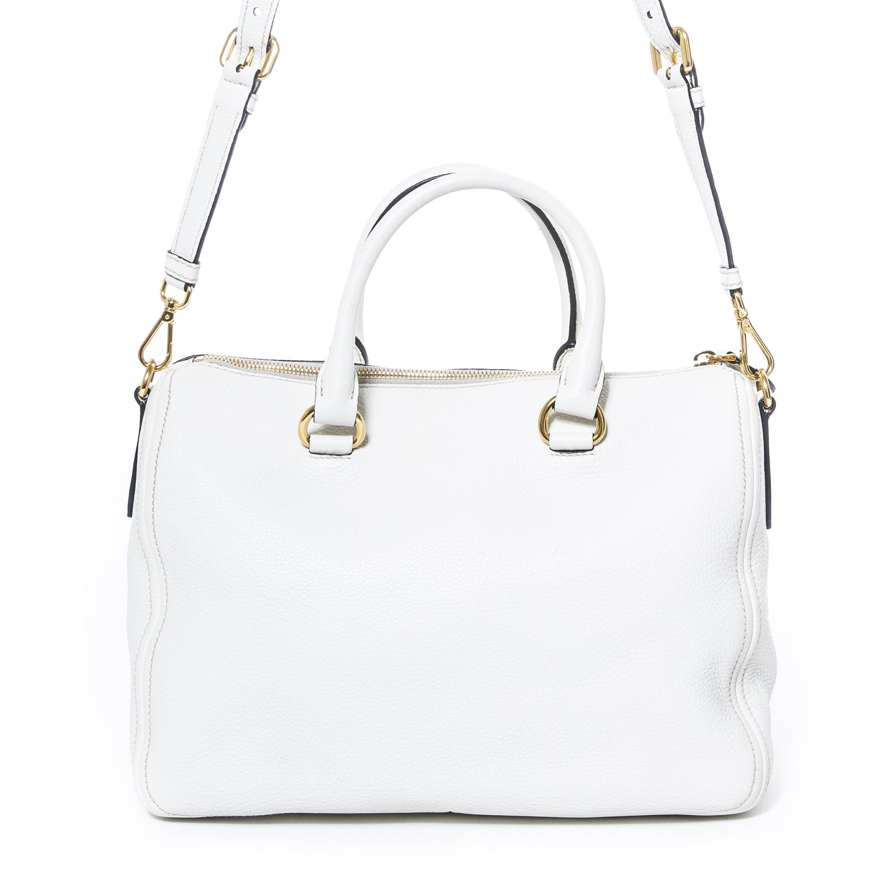 Sac bowling blanc Prada