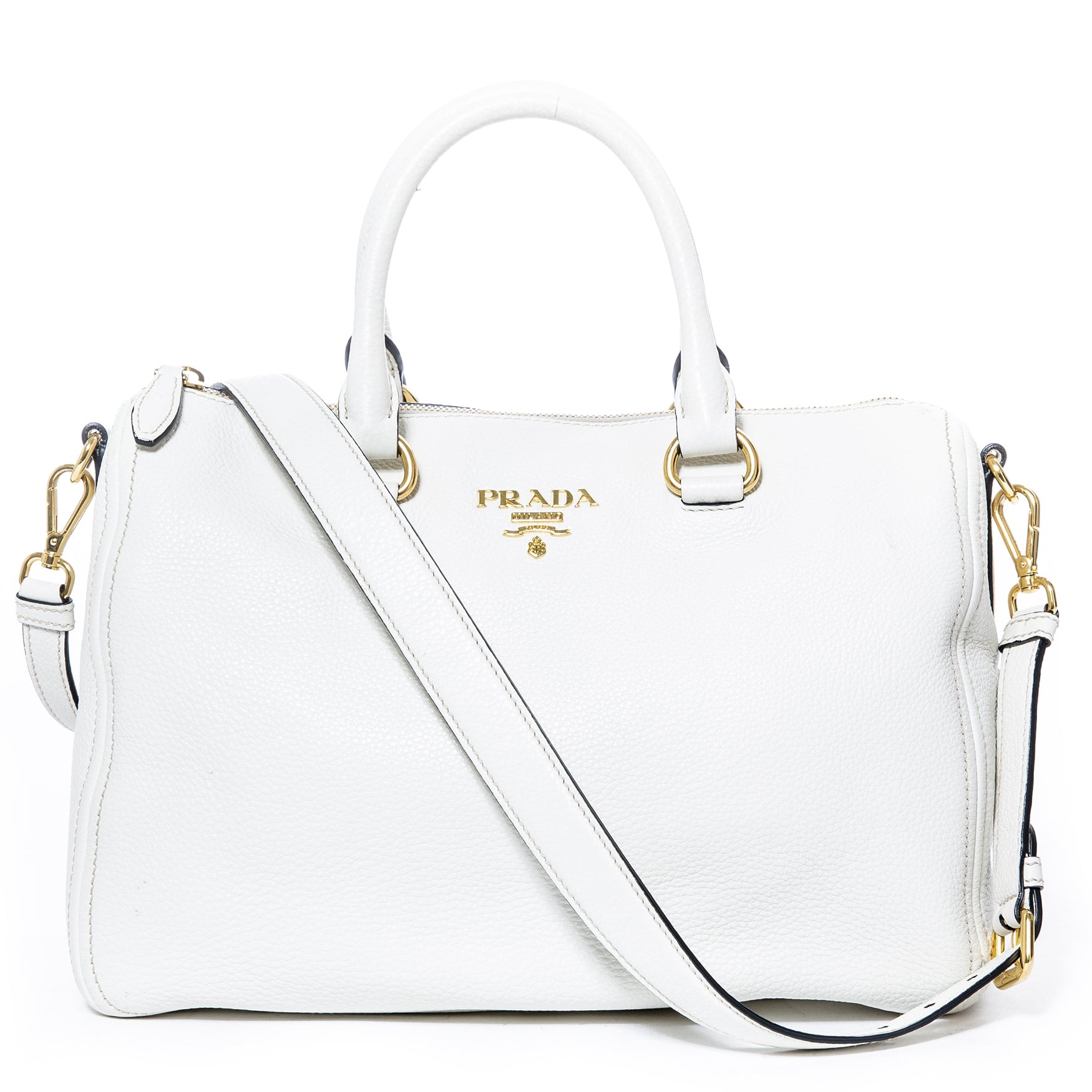 Sac bowling blanc Prada