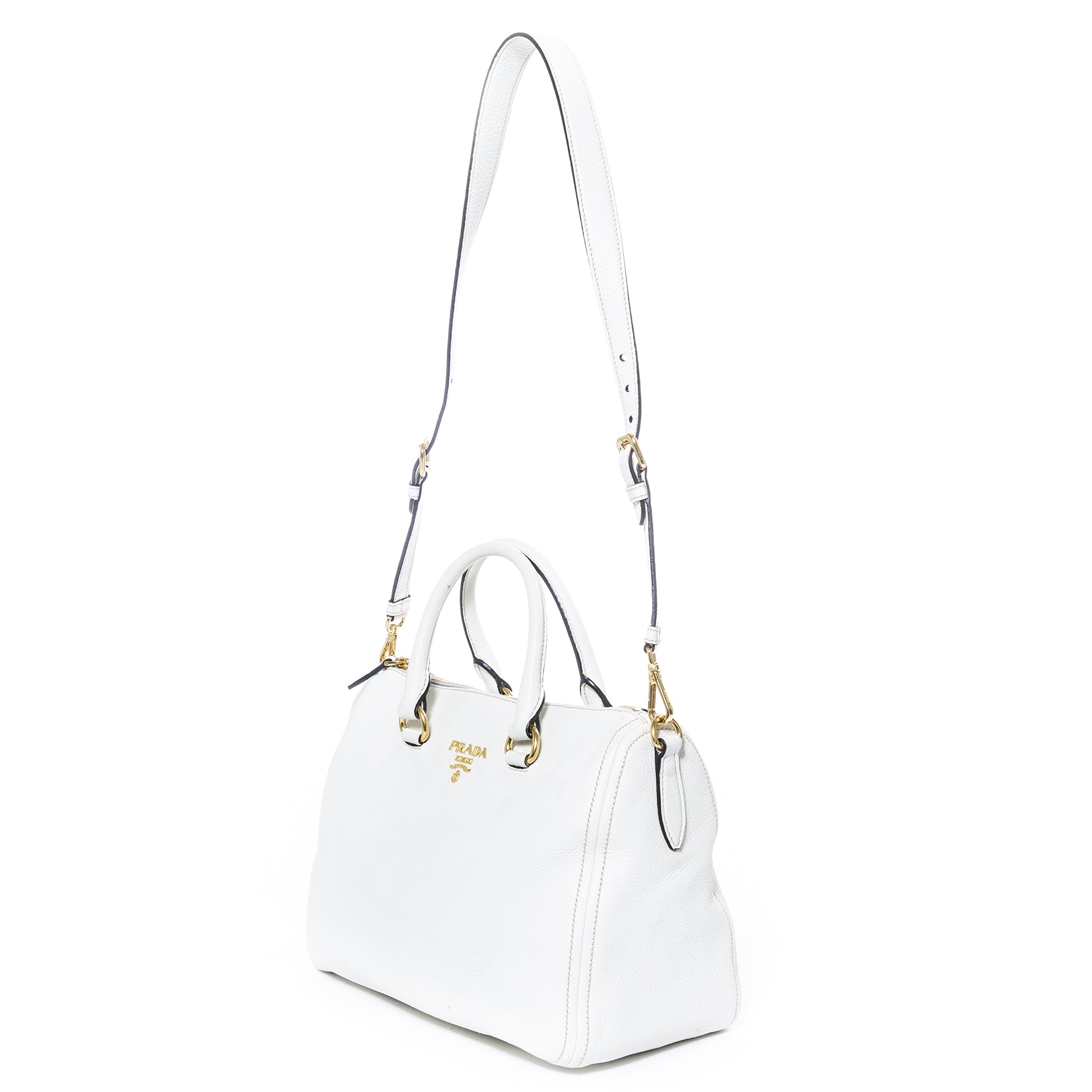 Sac bowling blanc Prada
