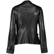 Prada Black Leather Jacket - Size 44