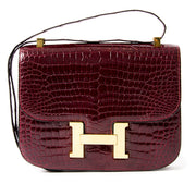 acheter en ligne pour le meilleur prix seconde main Hermes constance croco rouge vif comme neuf