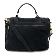 koop online tegen de beste prijs Proenza Schouler Dark Blue Suede PS1 Medium