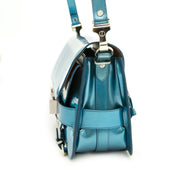 Shop luxury items in Antwerp like Proenza Shouler Metallic Blue PS11 Classic Bag