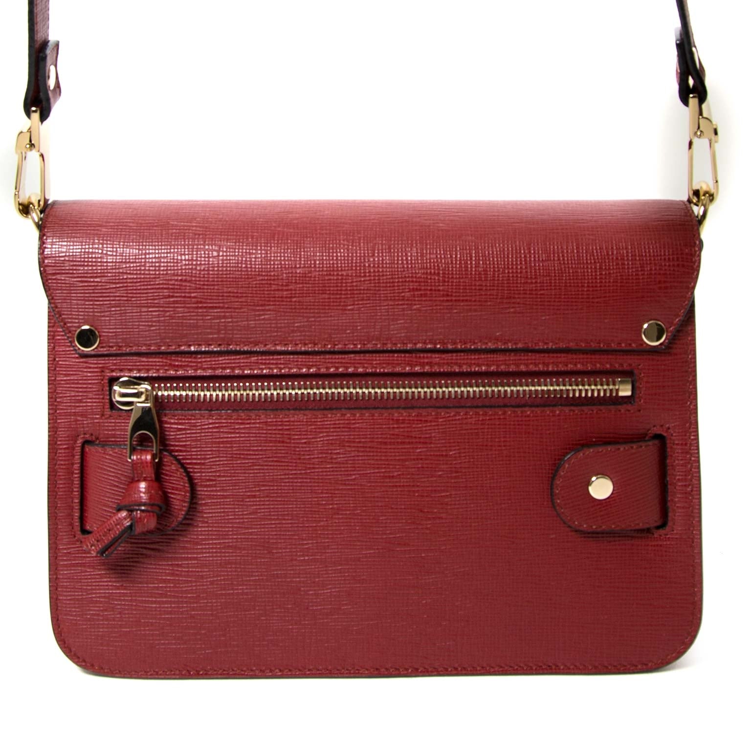 proenza schouler ps11 mini classic red plum bag now for sale at labellov vintage fashion webshop belgium