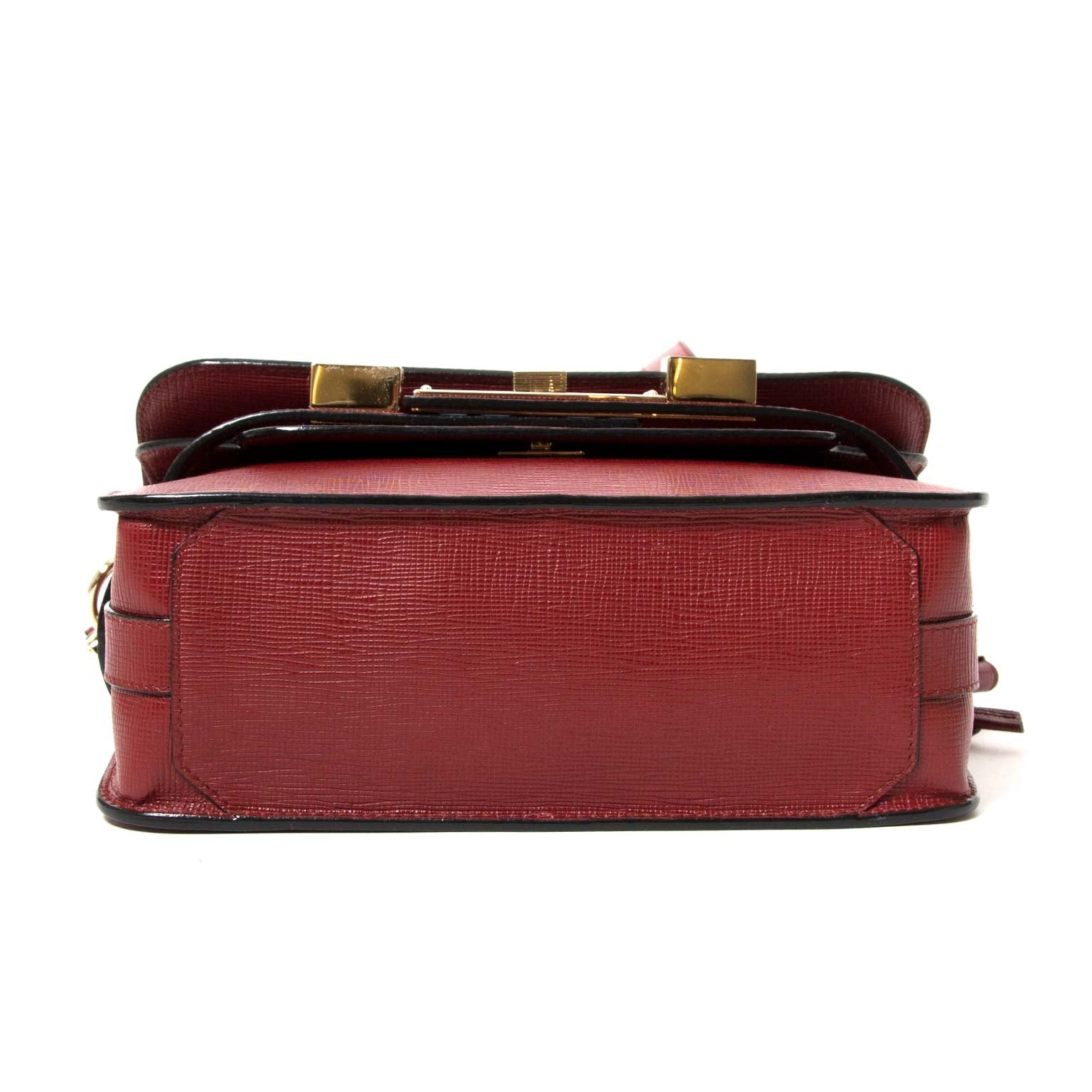 proenza schouler ps11 mini classic red plum bag now for sale at labellov vintage fashion webshop belgium