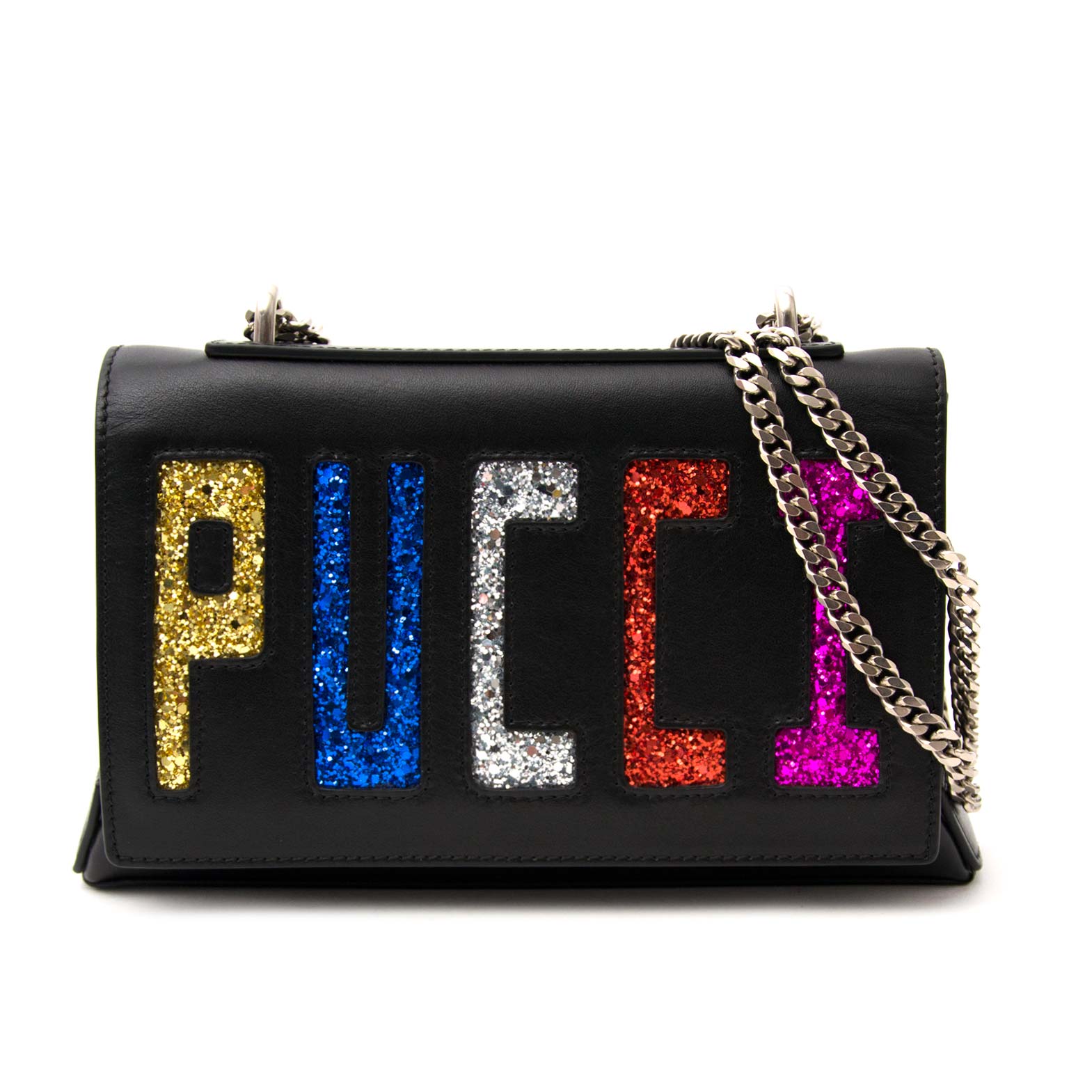 koop veilig online aan de beste prijs Pucci Glitter Flap Bag