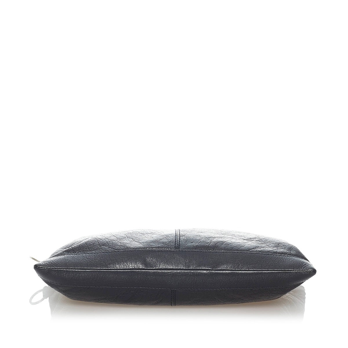 Balenciaga Black Arena Large Clip Clutch Bag